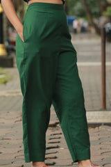 Amala | Slim Pants | Bottle Green