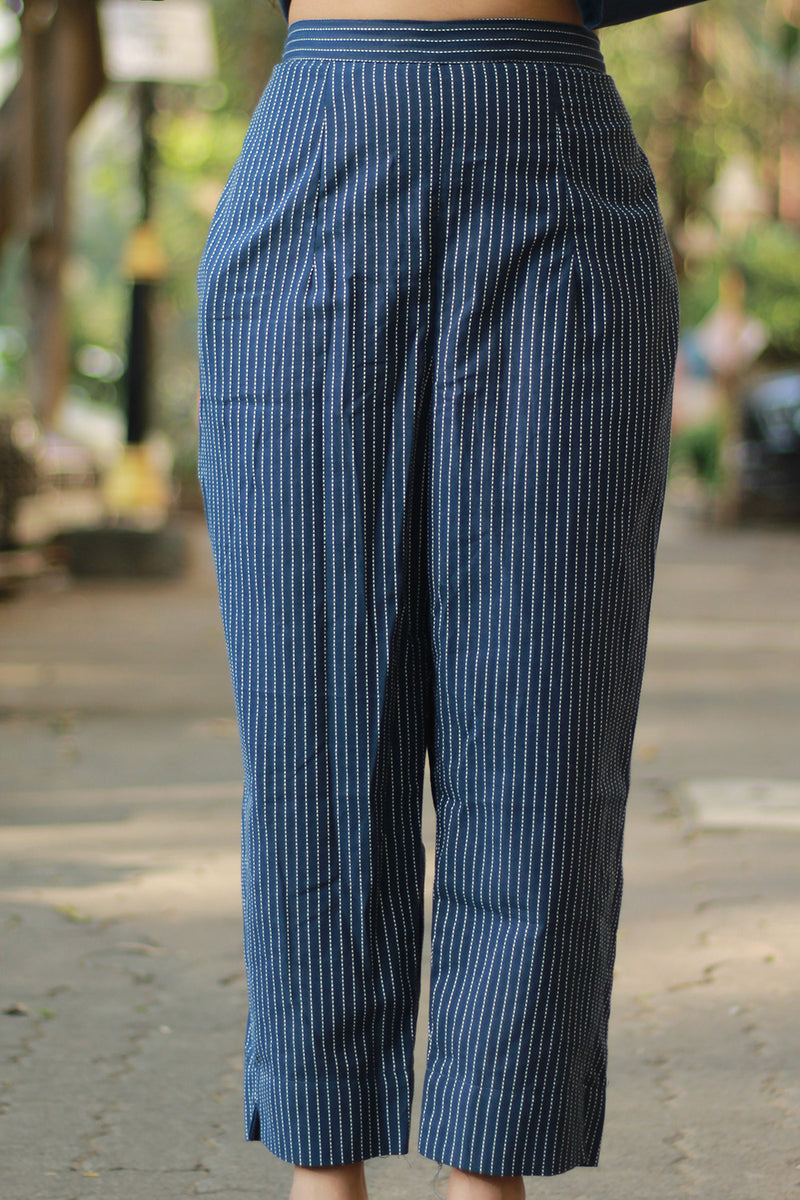 Amala | Slim Pants | Deep Blue