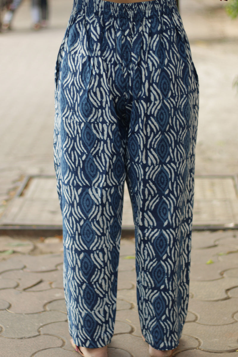 Indumay Slim Pants Indigo Morpankh Spoil Me Silly by Sonali