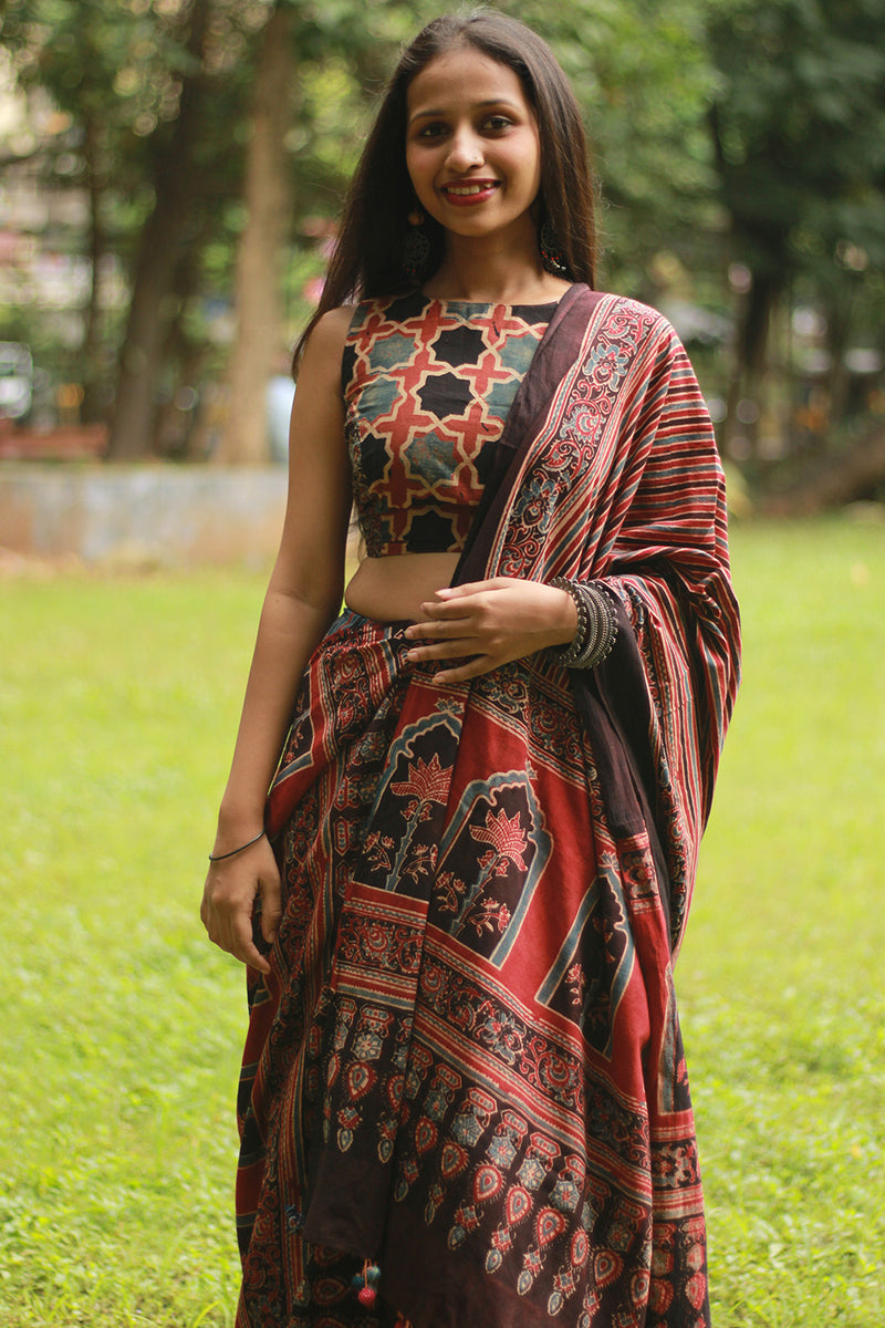 Viharini | Kali Skirt | Ajrakh Medley