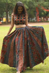 Viharini | Kali Skirt | Ajrakh Medley