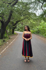 Kaari | Kalidar Skirt | Multicolour Stripes