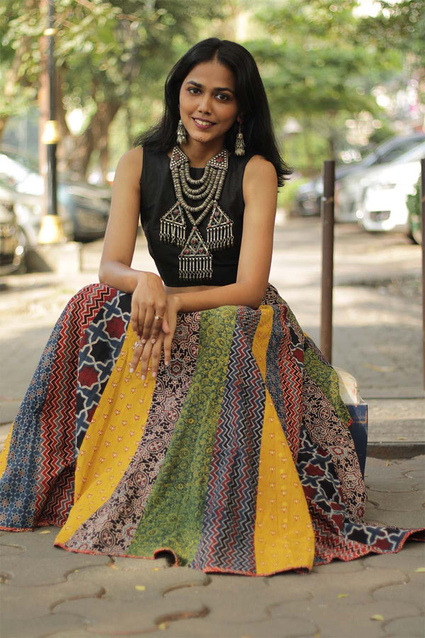 Viharini | Kali Skirt | Ajrakh Medley