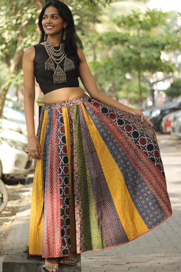 Viharini | Kali Skirt | Ajrakh Medley
