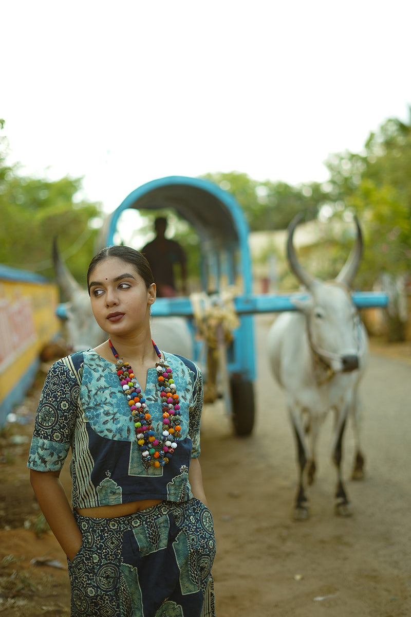 Choli Blouse | Indigo Ajrakh