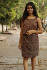 Shaili | Short Skirt | Cinnamon Floral Ajrakh