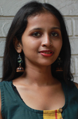 Nakhre | Chindi Potli Wooden Jhumka | Sea Green