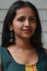 Nakhre | Chindi Potli Wooden Jhumka | Sea Green