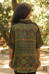 Modal Silk Shirt - Ajrakh Medley