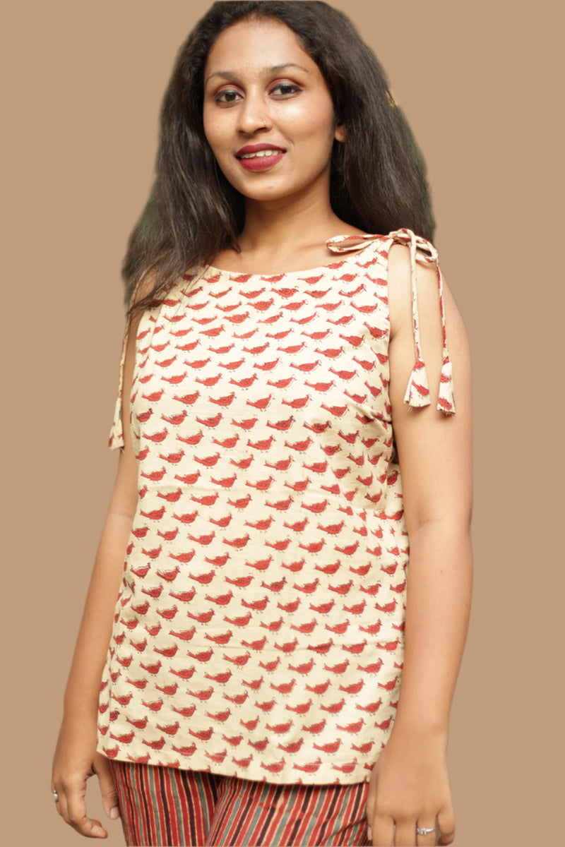 Chanchal | Dori Top | Bagru Birds