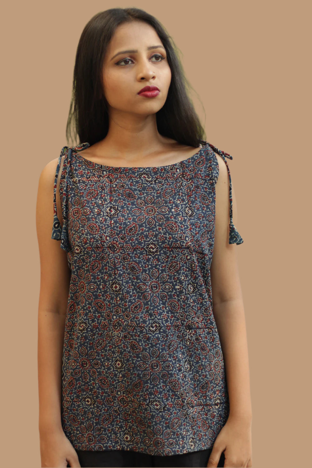Chanchal | Dori Top | Indigo Universe & Chevron Ajrakh