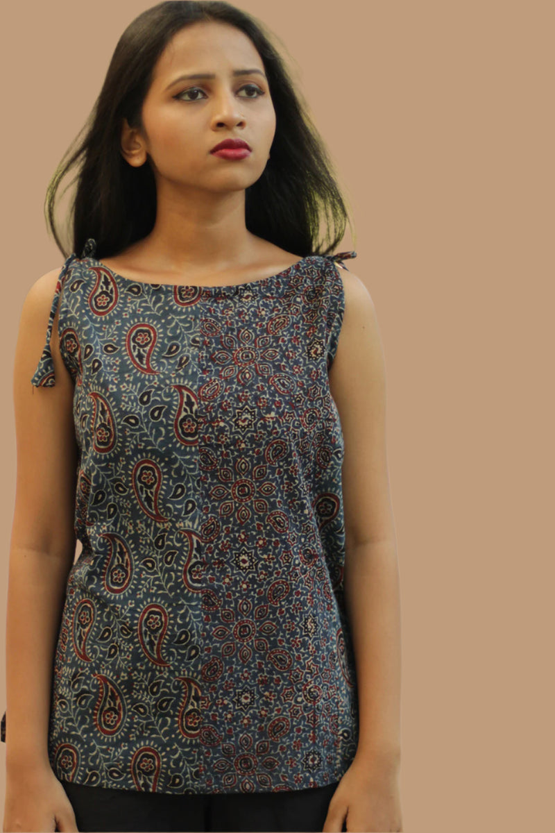 Chanchal | Dori Top | Indigo Kairi & Universe Ajrakh