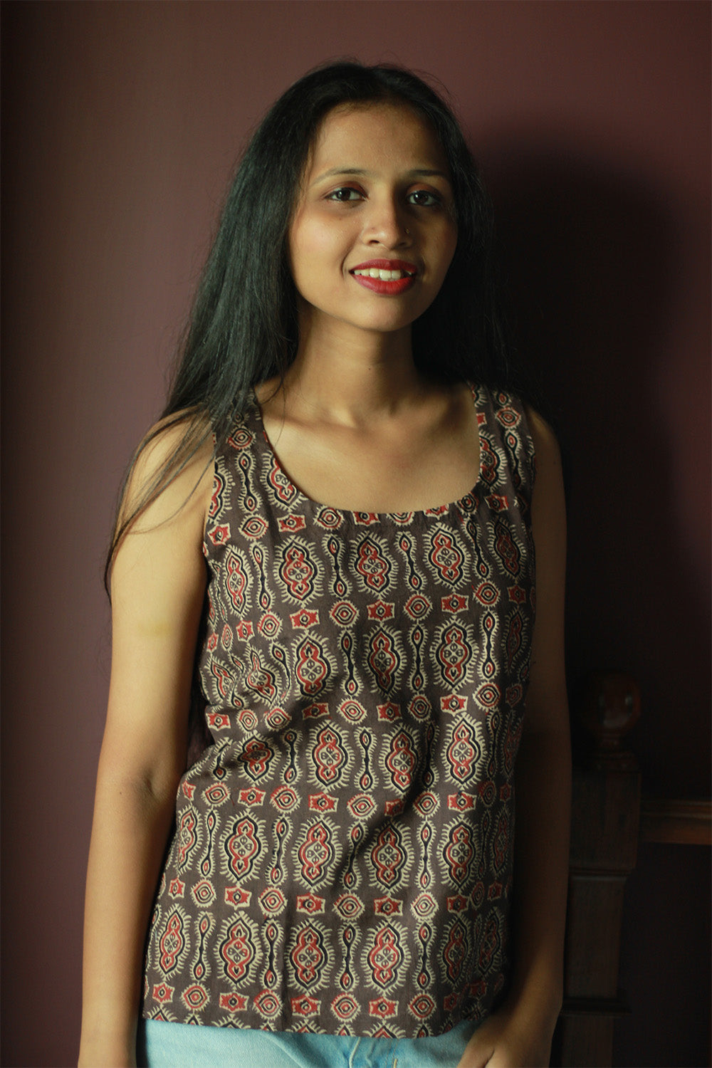 Sleeveless Top | Cotton | Sienna Ajrakh