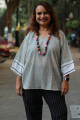 Taral | Anti Fit Cotton Top | Patteda Anchu | Ivory