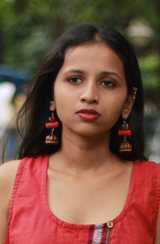 Nakhre | Chindi Potli Wooden Jhumka | Rouge