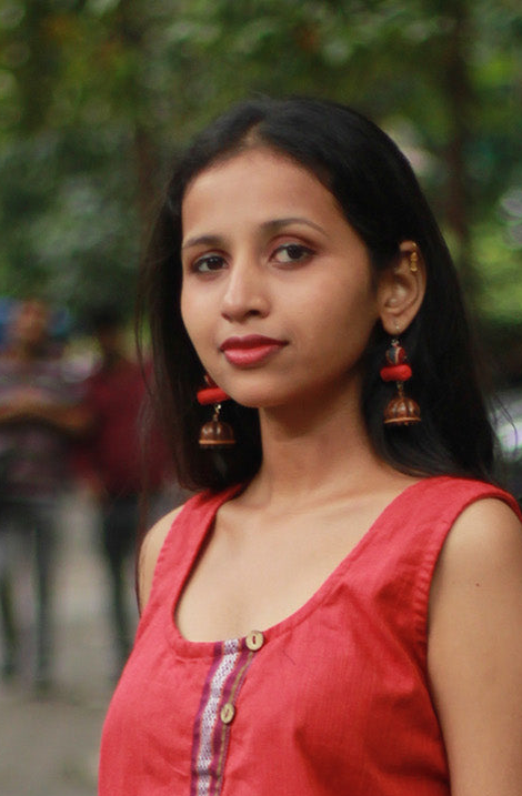 Nakhre | Chindi Potli Wooden Jhumka | Rouge