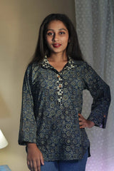 Madhura | Tunic | Ajrakh Indigo Universe