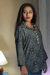 Madhura | Tunic | Ajrakh Indigo Universe