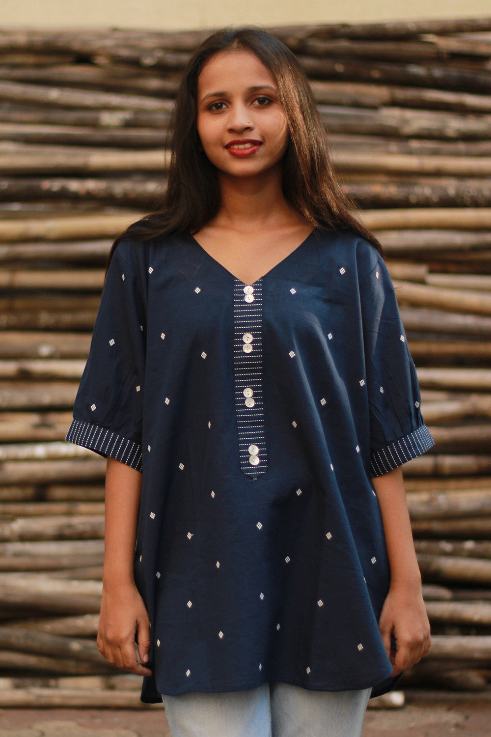 Madhura | Tunic | Blue Cotton