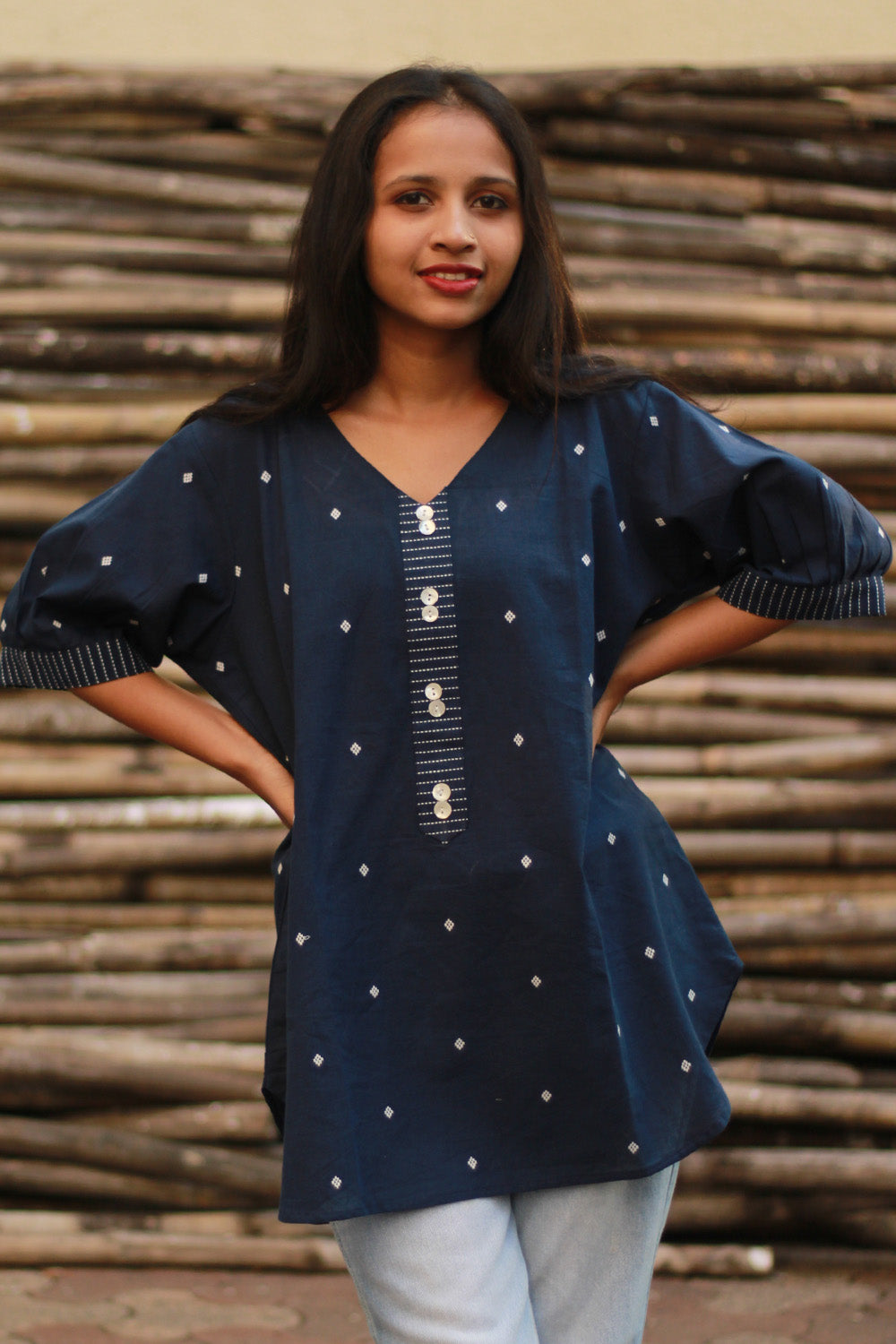 Madhura | Tunic | Blue Cotton