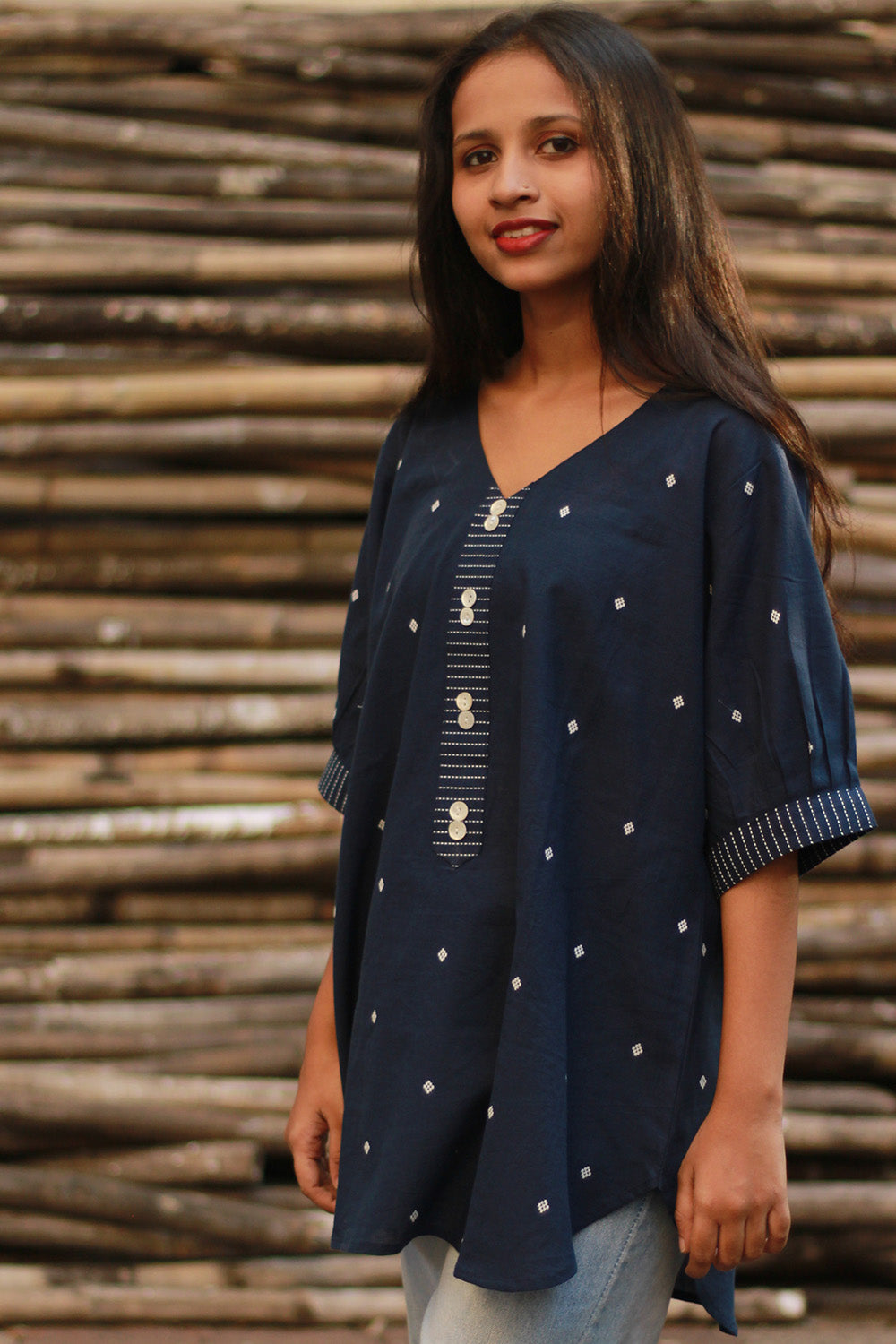 Madhura | Tunic | Blue Cotton