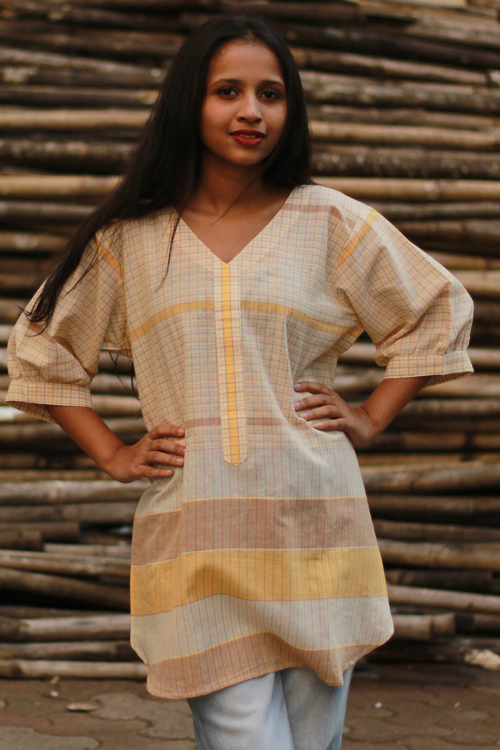 Madhura | Tunic | Yellow Cotton
