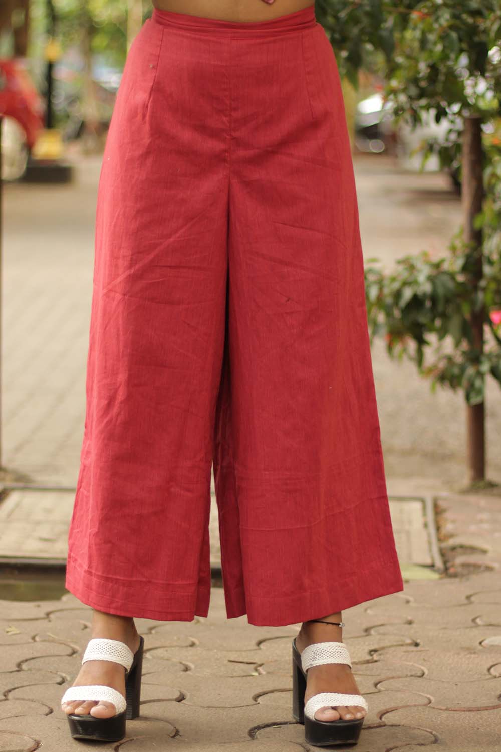 Saumya | Wide Leg Pants | Terra Cotta