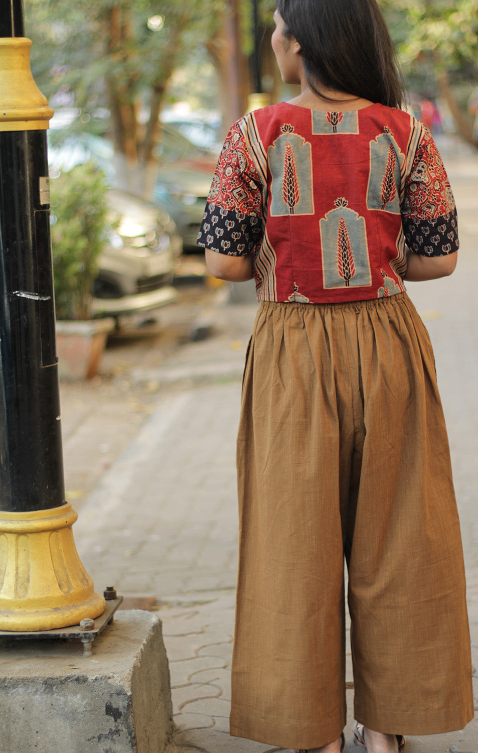 Saumya | Wide Leg Pants | Sunlit Sienna