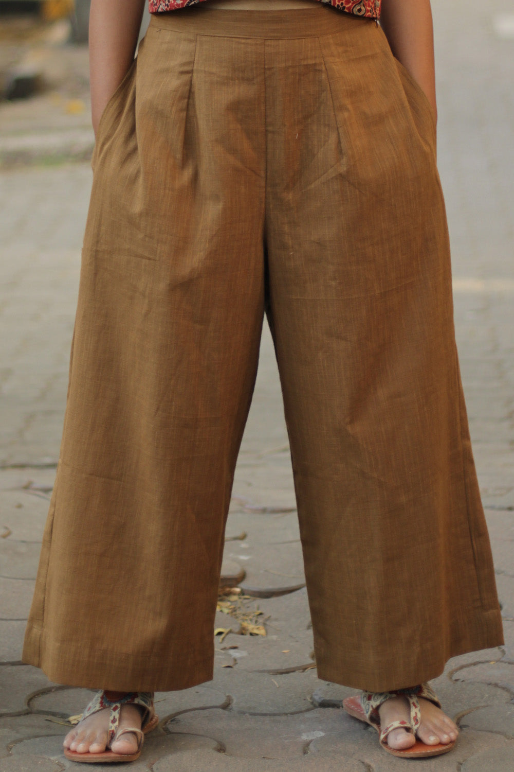 Saumya | Wide Leg Pants | Sunlit Sienna