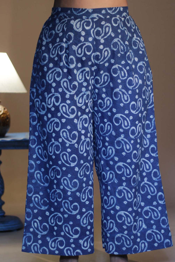 Samartha | Wide Leg Pants | Indigo Kairi