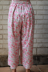 Kusum | Wide Leg Pants | Pink Sanganeri
