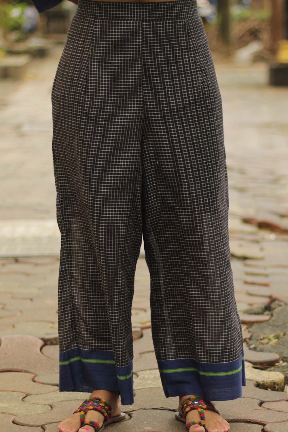 Vanyam Syahi | Patteda Wide Leg Pants | Cobalt