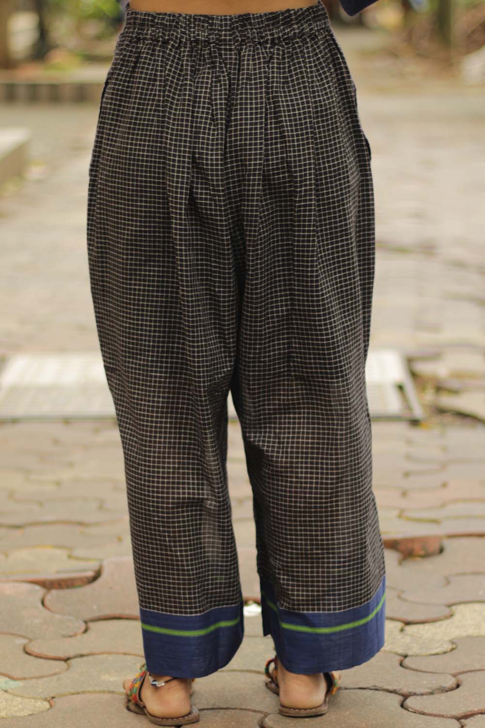 Vanyam Syahi | Patteda Wide Leg Pants | Cobalt