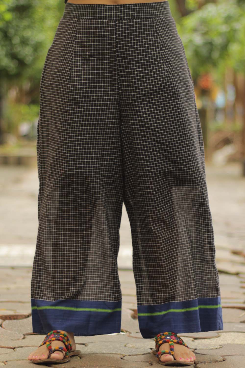 Vanyam Syahi | Patteda Wide Leg Pants | Cobalt