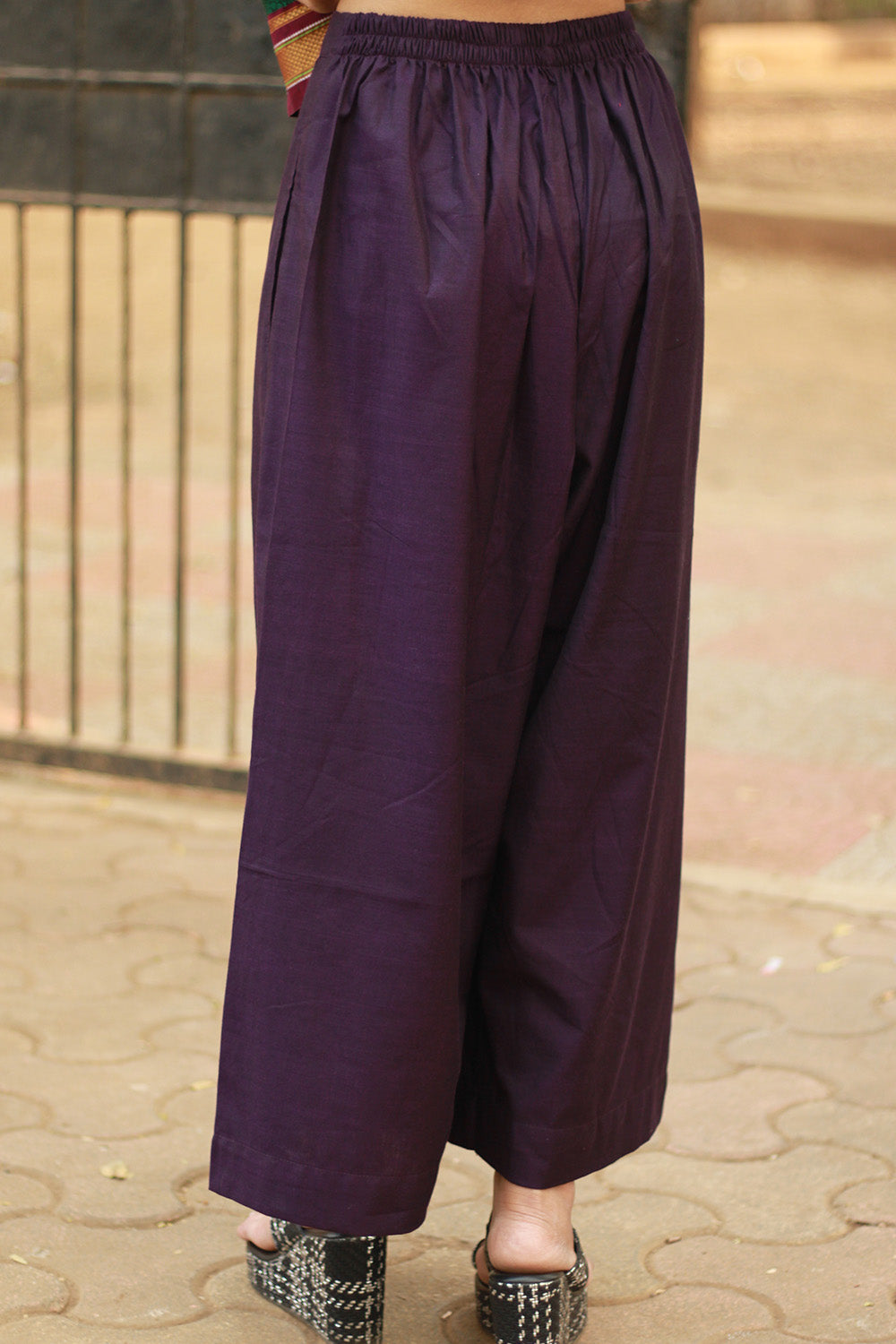 Saumya | Wide Leg Pants | Purple