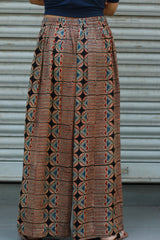 Saumya | Wide Leg Pants | Modal Silk | Rouge Stripes