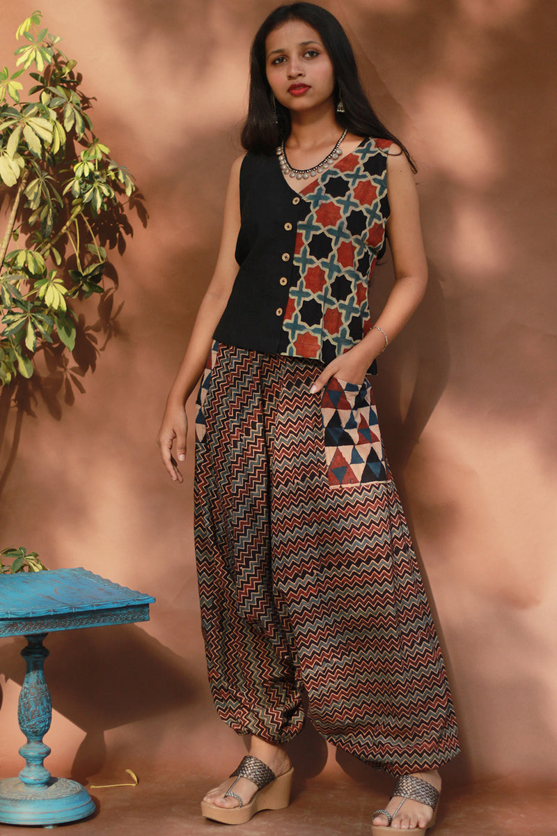 Wayfarer | Drop Crotch Pants | Red Chevron