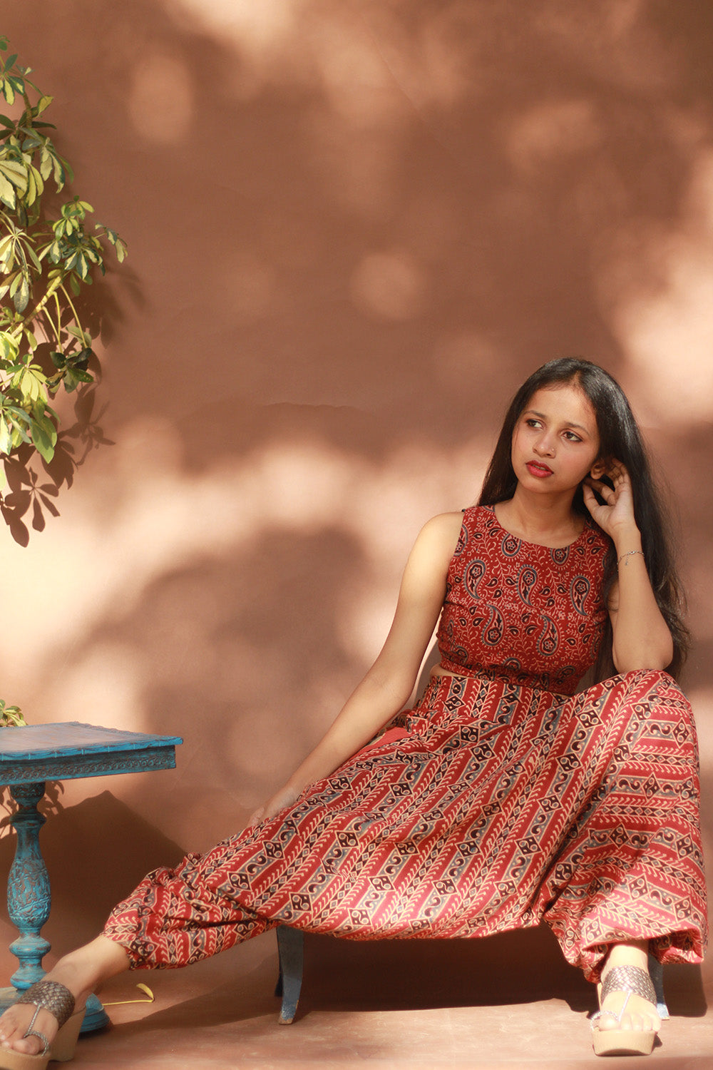 Wayfarer | Drop Crotch Pants | Madder Ajrakh