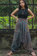 Wayfarer | Drop Crotch Pants | Blue Ajrakh Medley