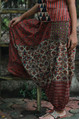 Wayfarer | Drop Crotch Pants | Madder Ajrakh Medley