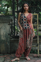 Wayfarer | Drop Crotch Pants | Madder Ajrakh Medley