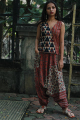 Wayfarer | Drop Crotch Pants | Madder Ajrakh Medley