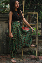Wayfarer | Drop Crotch Pants | Fern Green Bagru