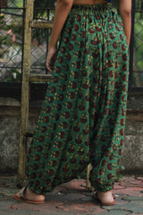 Wayfarer | Drop Crotch Pants | Fern Green Bagru