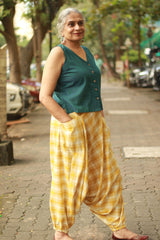 Wayfarer | Drop Crotch Unisex Pants | Checkered Medley