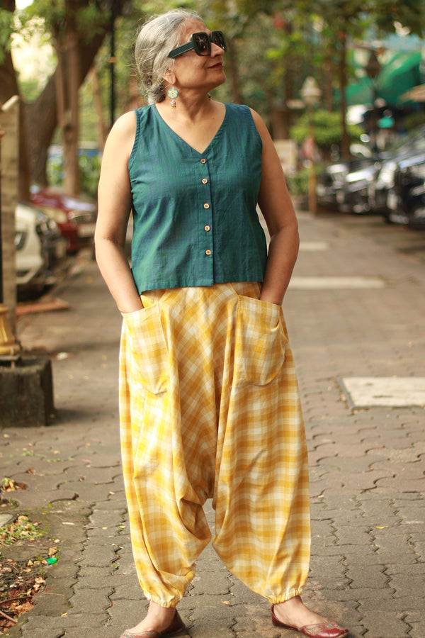 Wayfarer | Drop Crotch Unisex Pants | Checkered Medley