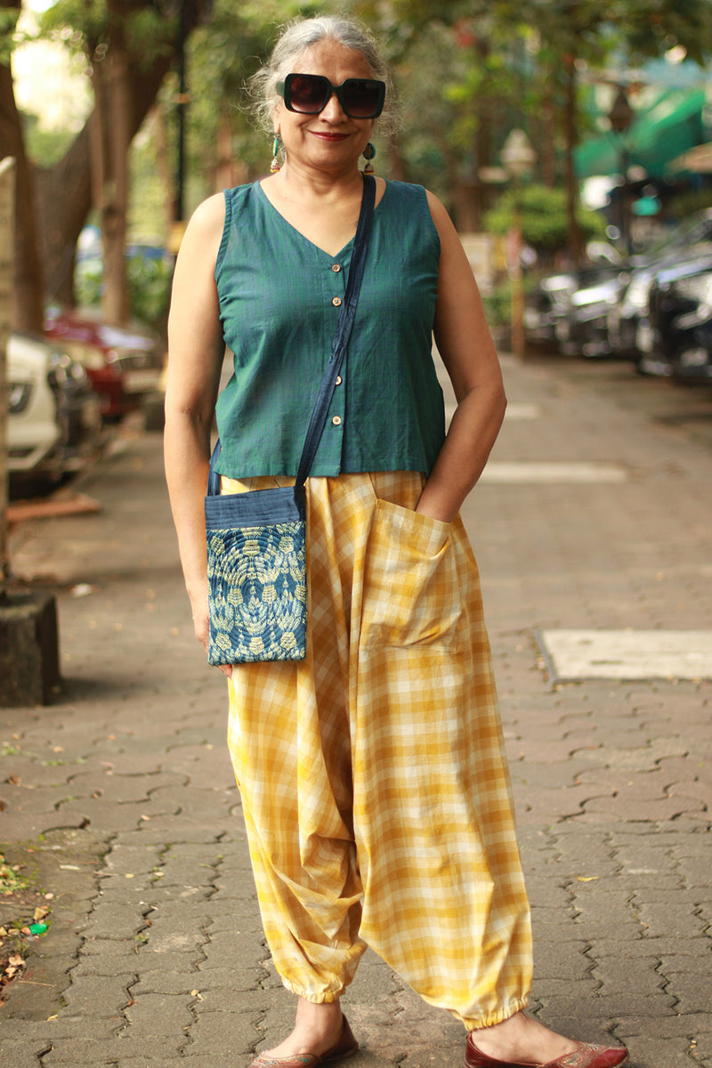Wayfarer | Drop Crotch Unisex Pants | Checkered Medley