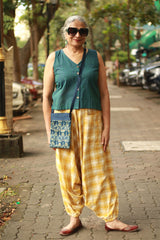 Wayfarer | Drop Crotch Unisex Pants | Checkered Medley
