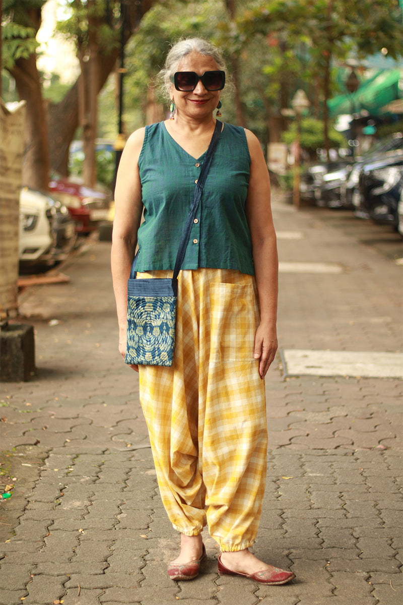 Wayfarer | Drop Crotch Unisex Pants | Checkered Medley