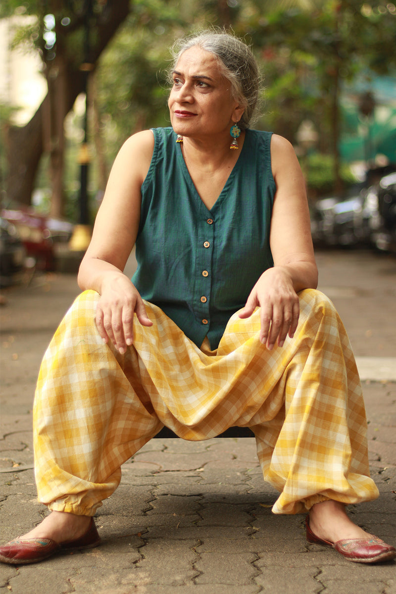 Wayfarer | Drop Crotch Unisex Pants | Checkered Medley